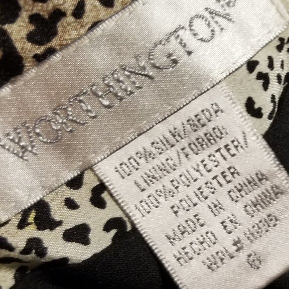 NEW animal print  silk Worthington hi-low skirt M - Picture 4 of 6